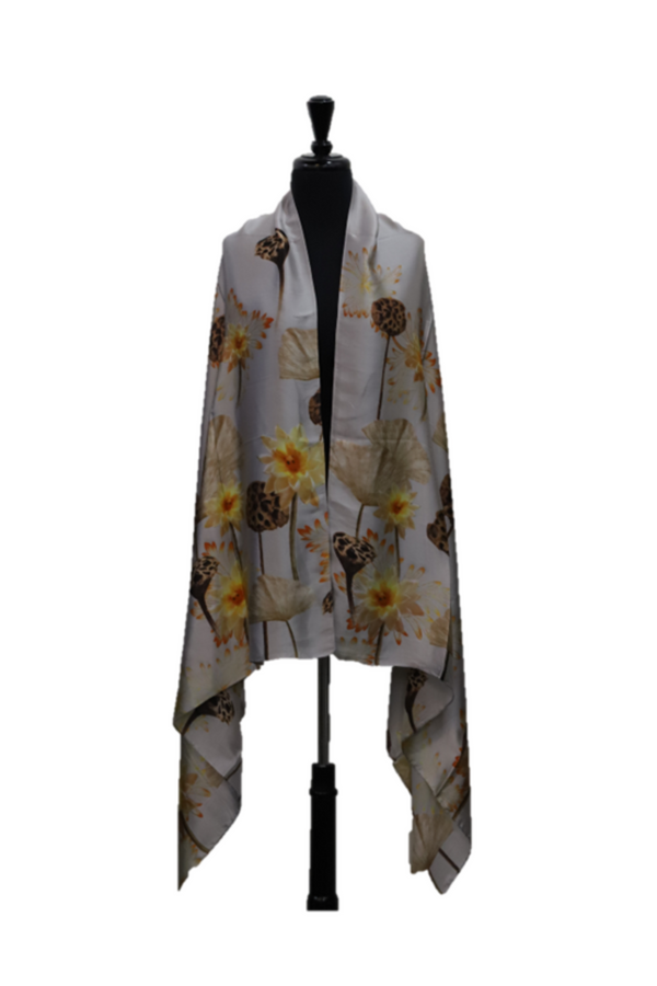 La Fiorentina Floral Pattern Scarf