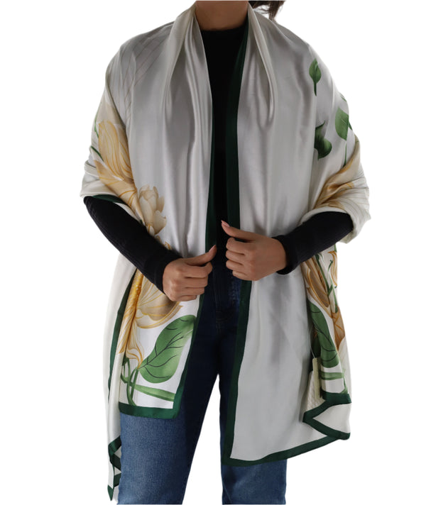 La Fiorentina Floral Pattern Scarf