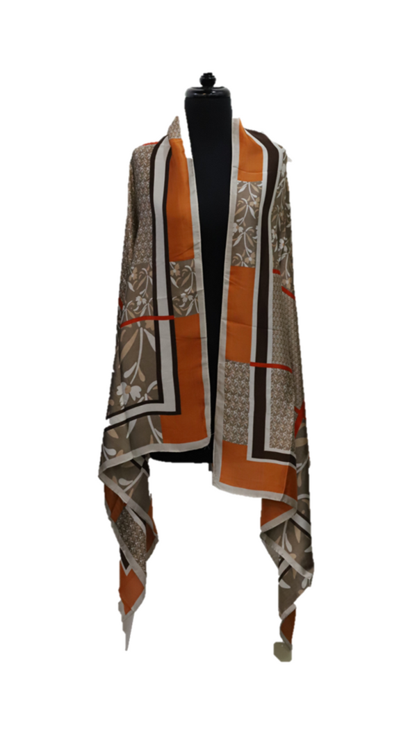 La Fiorentina Floral Pattern Scarf