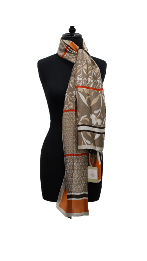 La Fiorentina Floral Pattern Scarf
