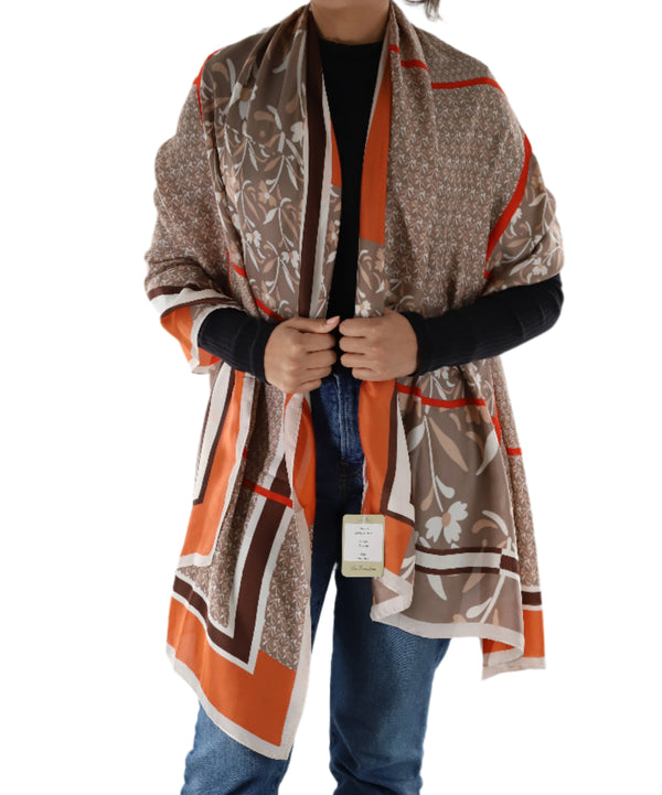 la fiorentina Floral Pattern Scarf