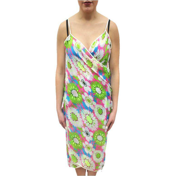la fiorentina Floral Print Beach Cover Up - Pink