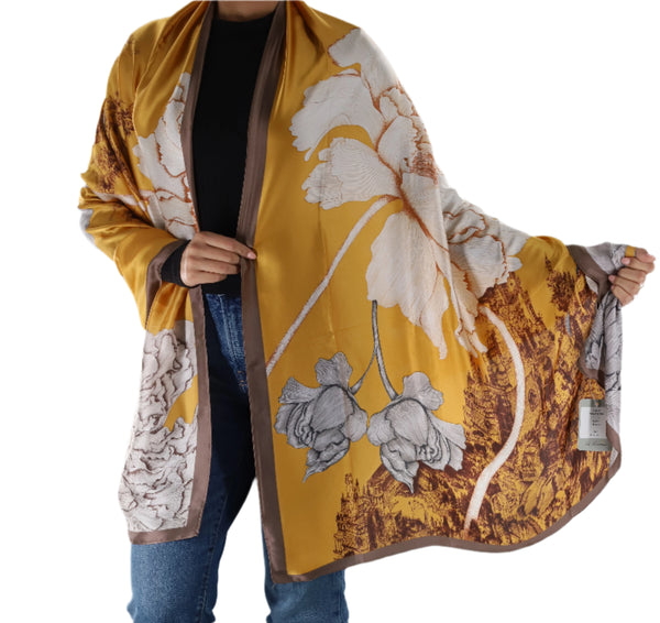 La Fiorentina Floral Scarf