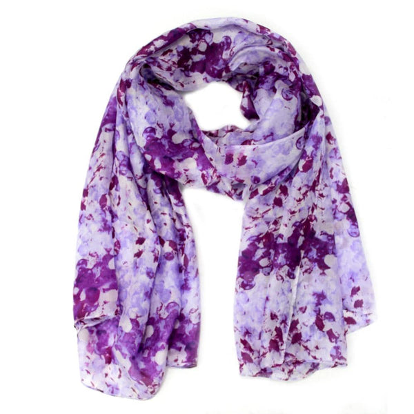la fiorentina Floral Scarf - Purple