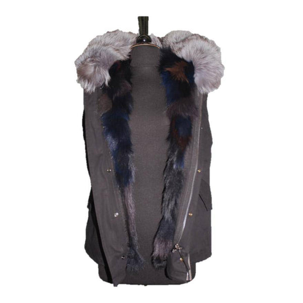 la fiorentina Fox Fur Hooded Vest