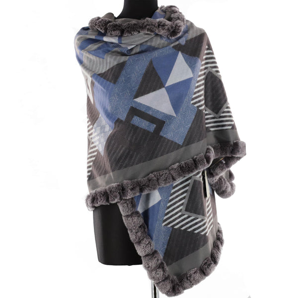 la fiorentina Geometric Wrap with Fur