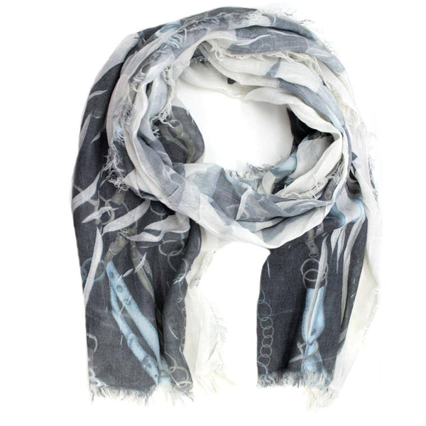 la fiorentina Grey Chain Link Scarf