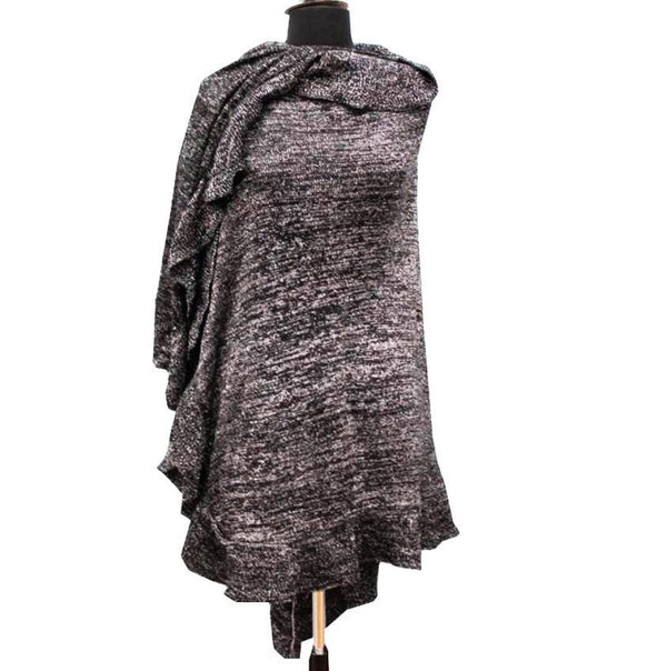 la fiorentina Knit Ruana-Black