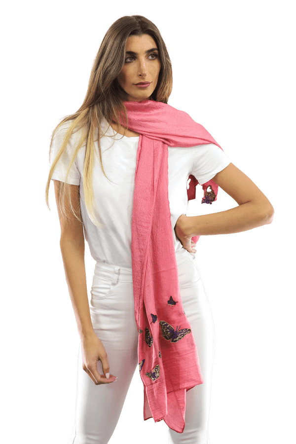la fiorentina La Fiorentina Butterfly scarves- Pink