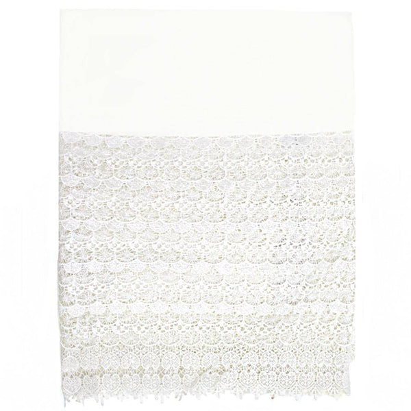 la fiorentina Lace & Sequin Evening Wrap - Ivory