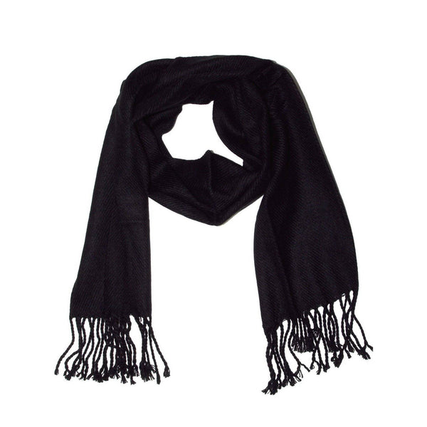 La Fiorentina Lightweight Acrylic Scarf - Black