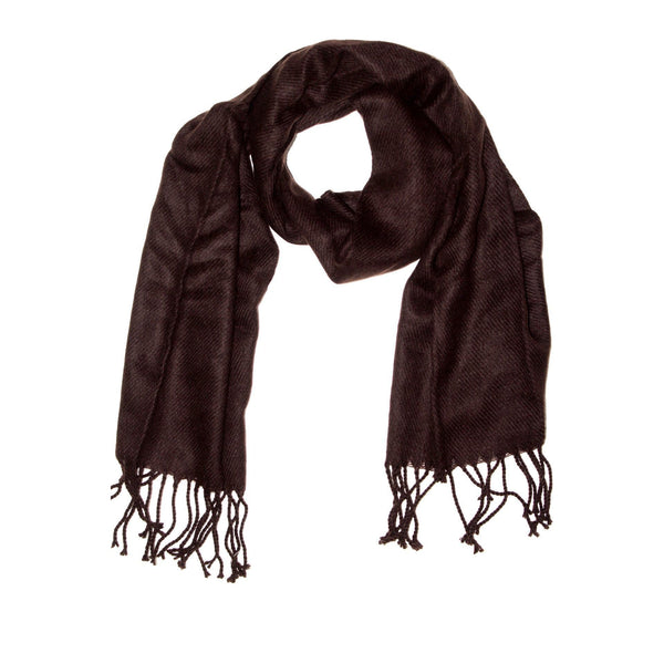 La Fiorentina Lightweight Acrylic Scarf - Chocolate