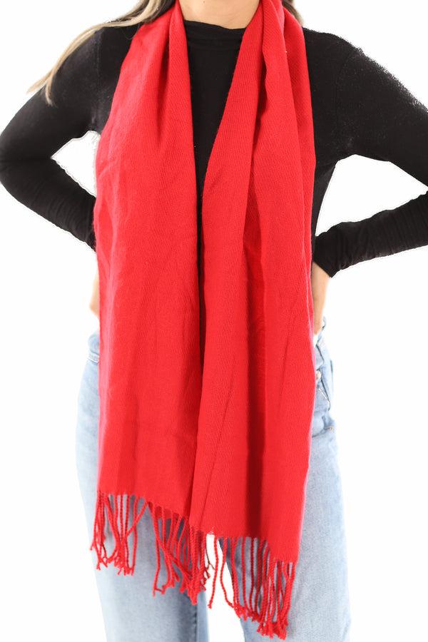 la fiorentina Lightweight Acrylic Scarf - Wine