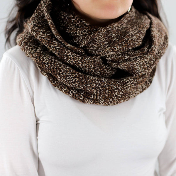 la fiorentina Marled Yarn Snood - Brown