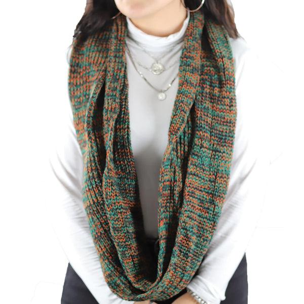La Fiorentina Marled Yarn Snood - Green