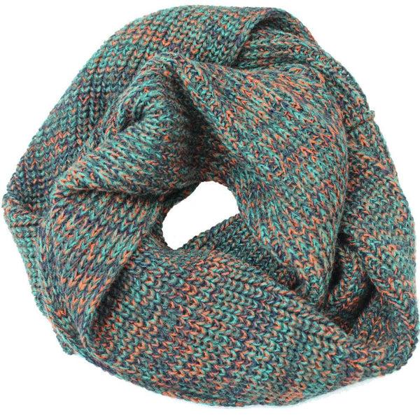 La Fiorentina Marled Yarn Snood - Green