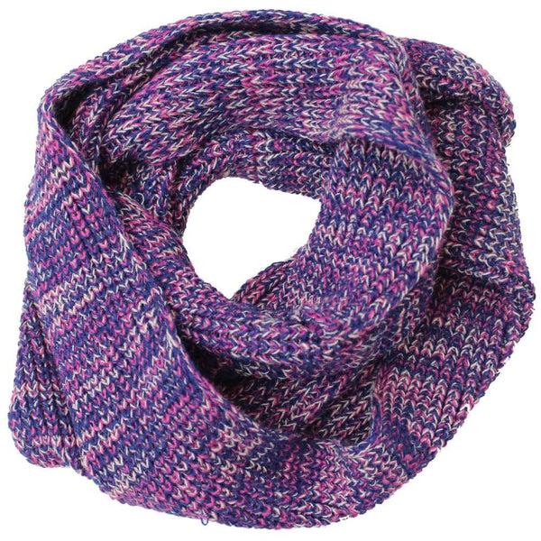 La Fiorentina Marled Yarn Snood - Purple