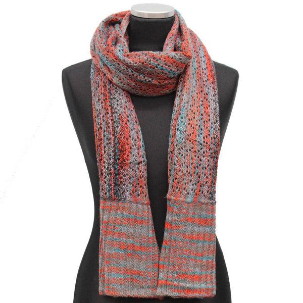 La Fiorentina Multicolor Marble Knit Scarf