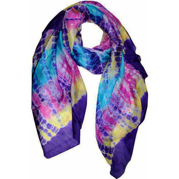 la fiorentina Multicolor Silk Tie Dye Scarf