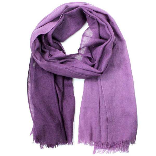 la fiorentina Ombre Cashmere Blend Scarf - Deep Plum