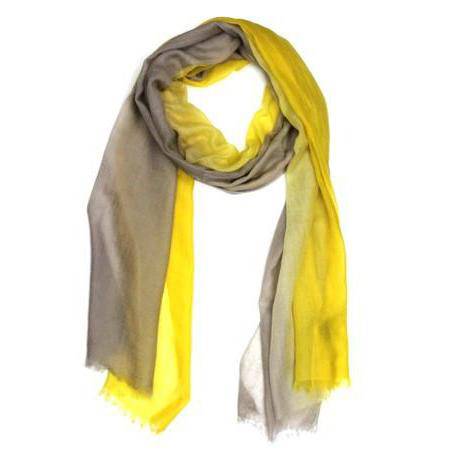 la fiorentina Ombre Scarf - Yellow/Grey