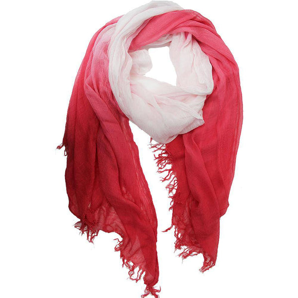 la fiorentina Ombre shaded Shawl - Pink/Ivory