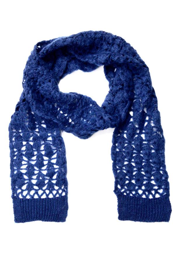 La Fiorentina Open Knit Crochet Set - Royal Blue