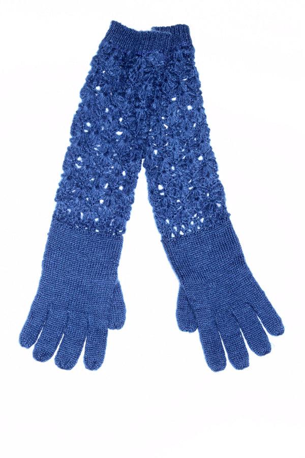 La Fiorentina Open Knit Crochet Set - Royal Blue