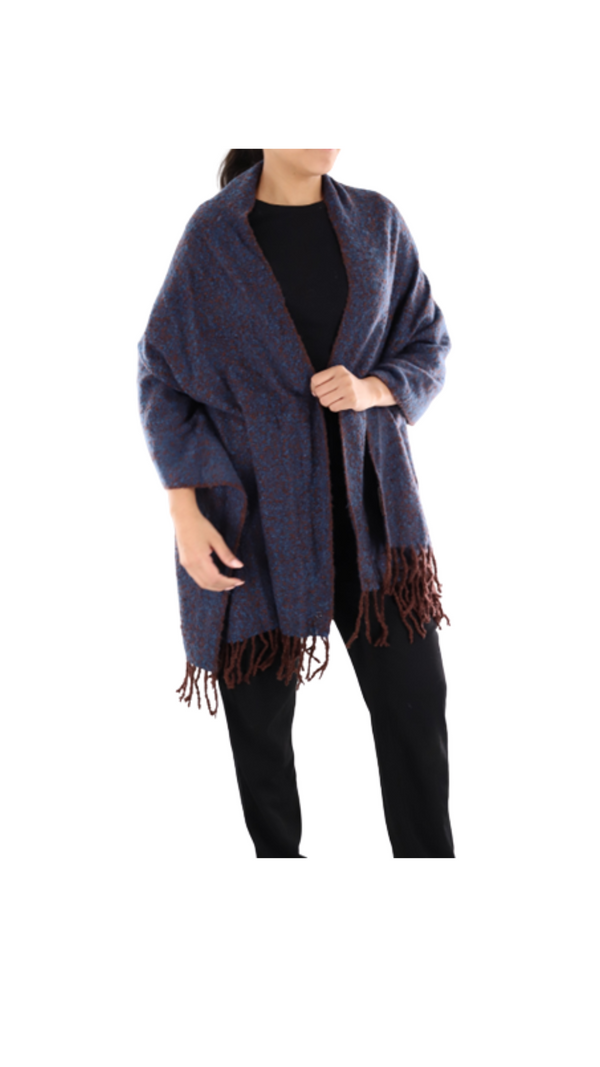 la fiorentina Oversized scarf with fringe