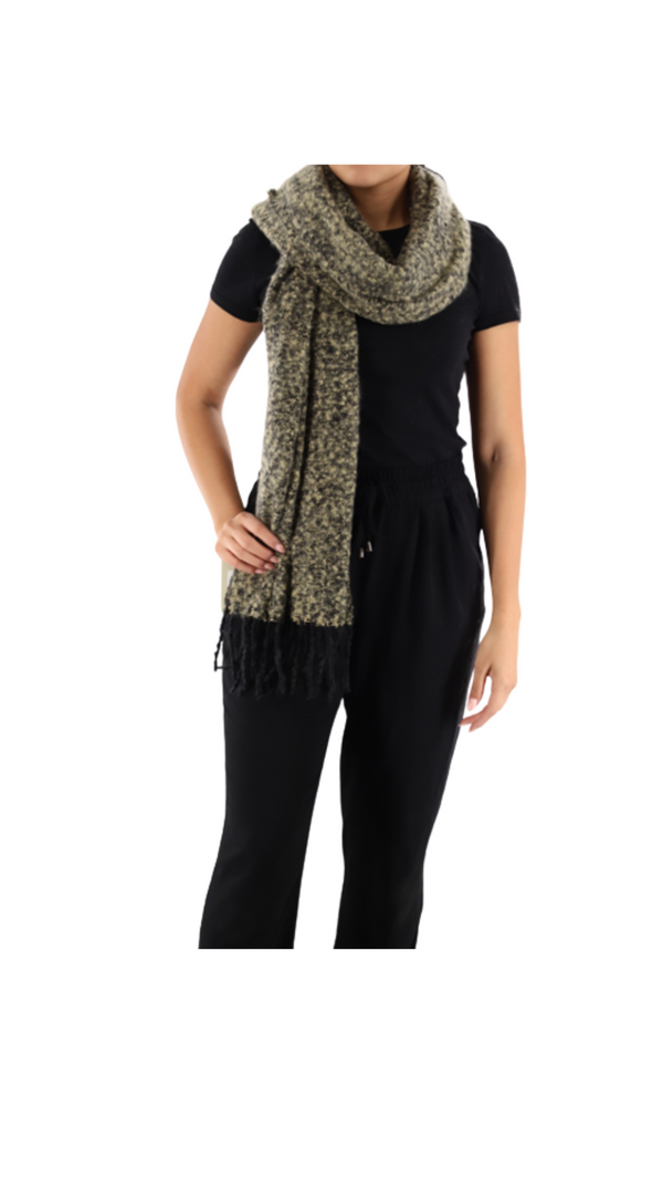 La Fiorentina Oversized Scarf With Fringe