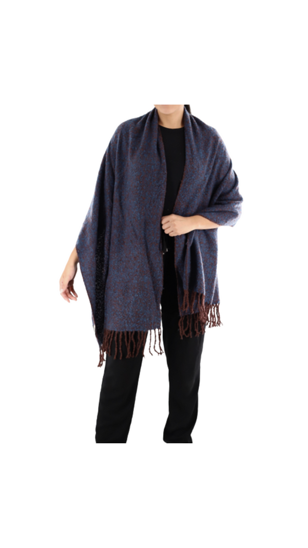 La Fiorentina Oversized Scarf With Fringe