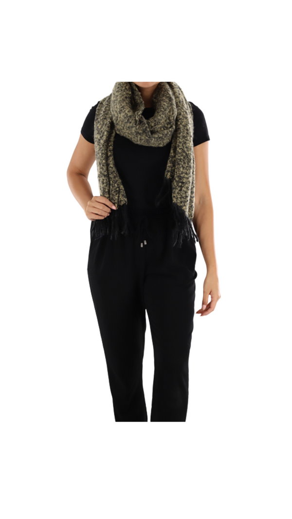 la fiorentina Oversized scarf with fringe