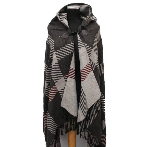 la fiorentina Plaid Wrap - Grey