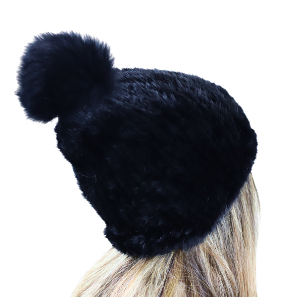 la fiorentina Pom Pom Mink Beanie