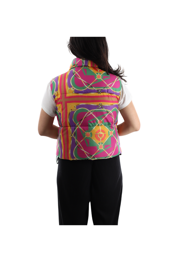 La Fiorentina Printed Puffer Vest