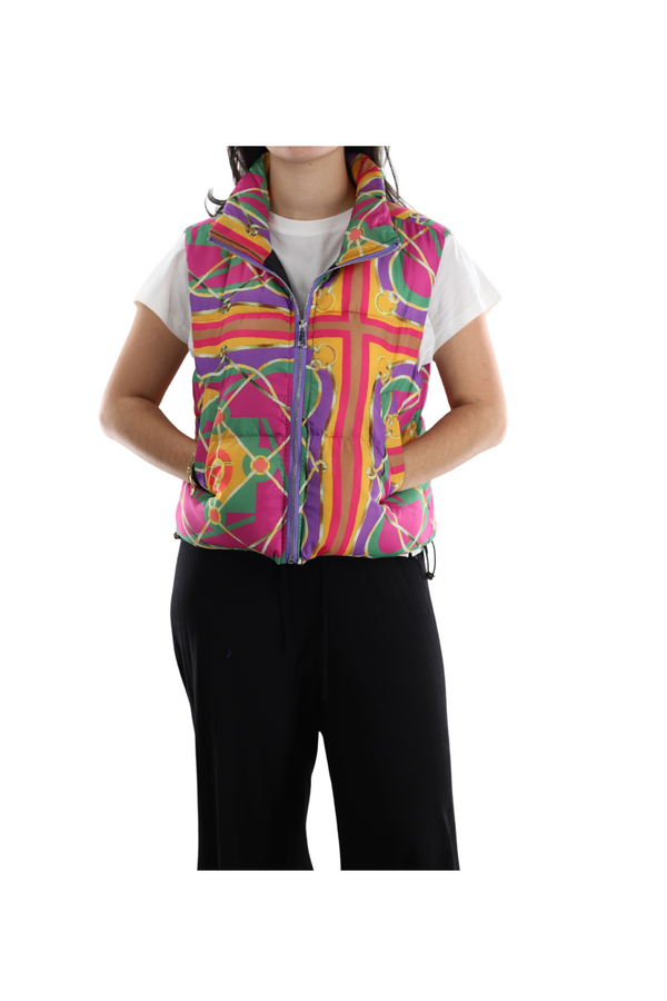 la fiorentina Printed Puffer Vest la fiorentina Printed Puffer Vest