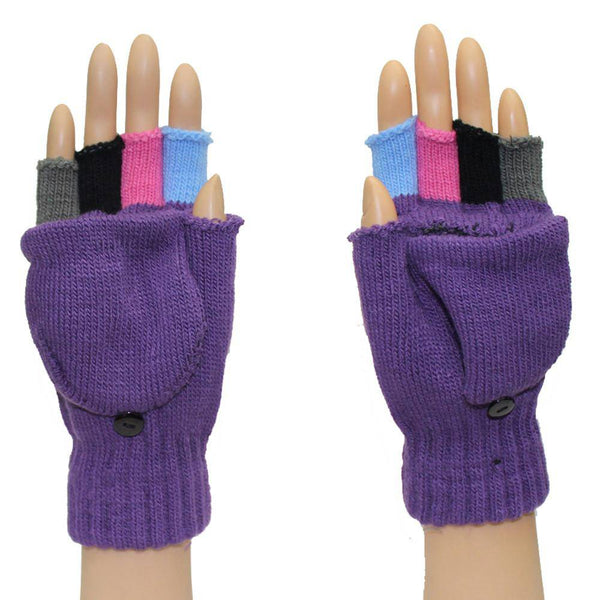 La Fiorentina Purple Finger Pop Top Mitten
