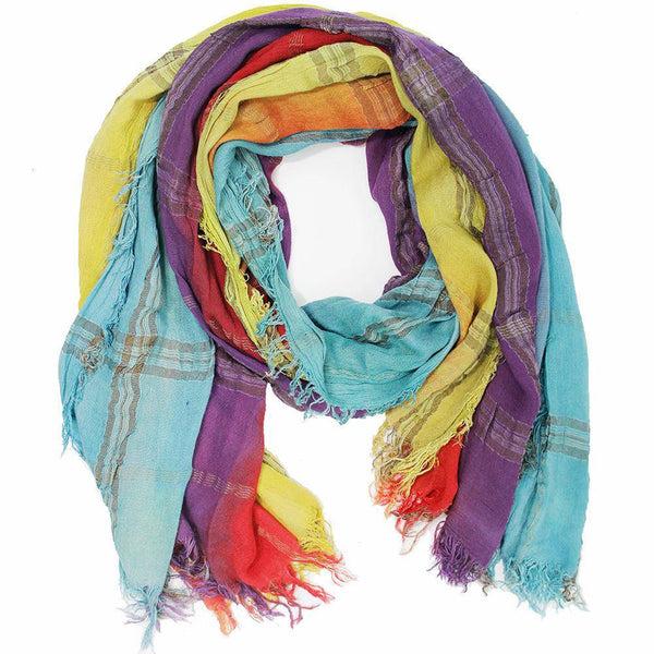 la fiorentina Rainbow Plaid Scarf