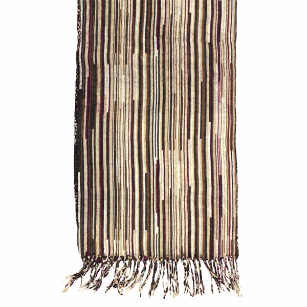 La Fiorentina Reversible Wool Scarf - Pink/Brown