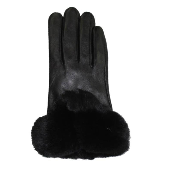 la fiorentina Rex Rabbit Trimmed Gloves