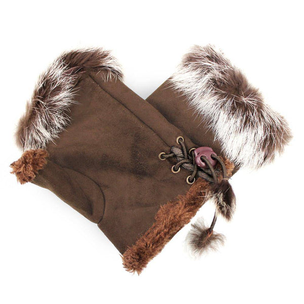 La Fiorentina Sheep Skin Hand Gloves-Brown