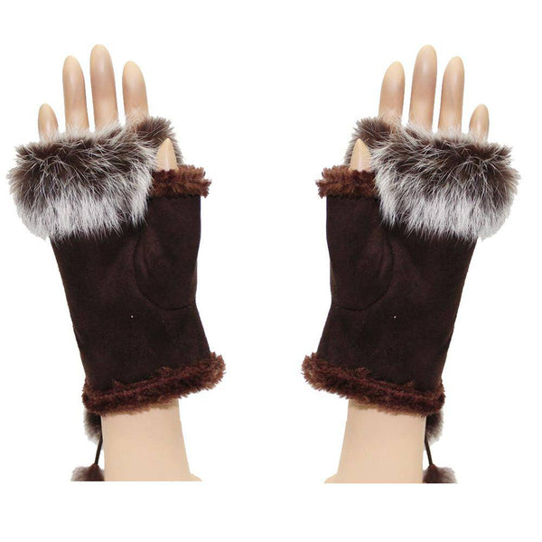 la fiorentina Sheep Skin Hand Gloves-Brown