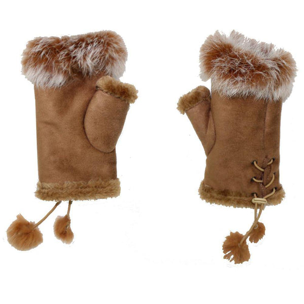 La Fiorentina Sheep Skin Hand Gloves-Camel