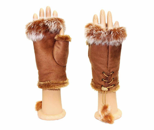 la fiorentina Sheep Skin Hand Gloves-Camel