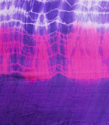 La Fiorentina Silk Tie Dye Scarf - Pink Combo