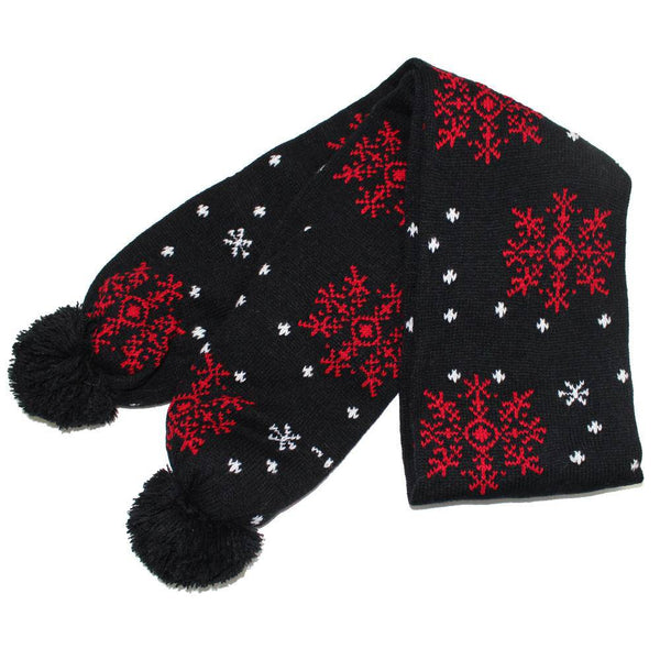 La Fiorentina Snowflake Print Scarf - Red