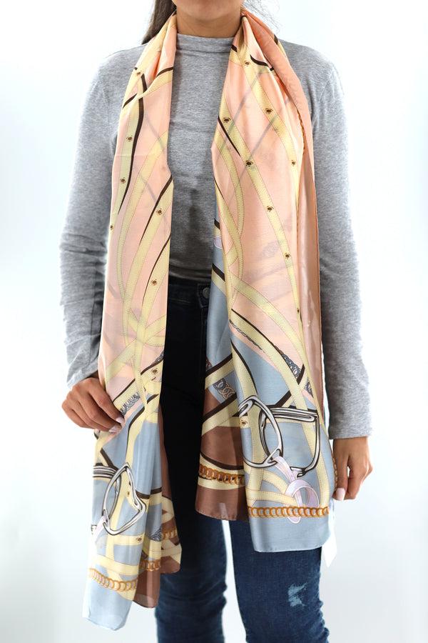 La Fiorentina Soft Chain Print Scarf