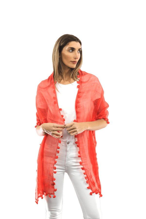 la fiorentina Solid Fringe Scarf