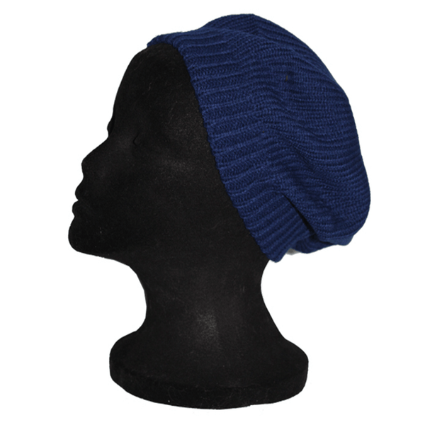 la fiorentina Solid Knit Beret-Blue