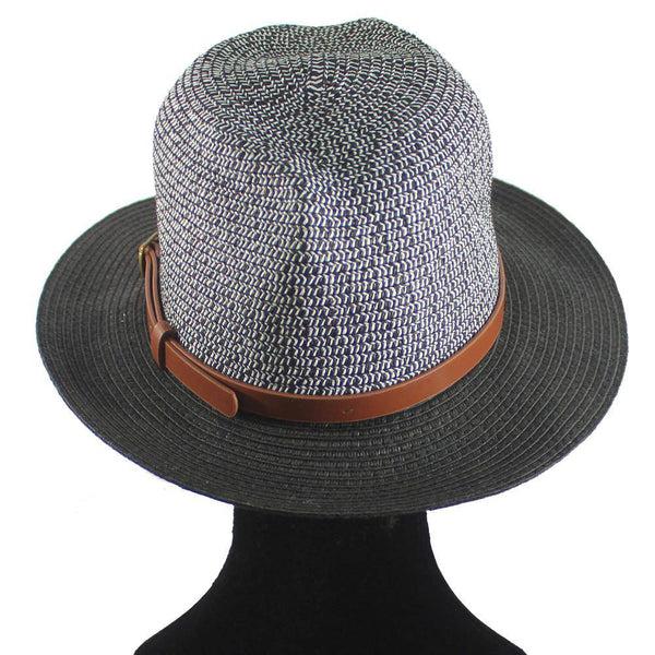 La Fiorentina Straw Hat-Black/White